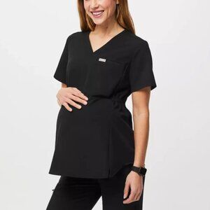 FIGS Maternity Hybrid Top – Black – Size S – NWT